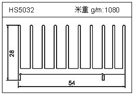 冷拔管铝型材HS5032