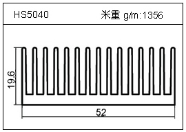 加热器铝型材HS5040