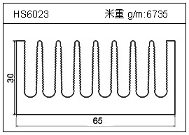 变频器铝型材HS6023