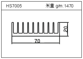 变频器铝型材HS7005