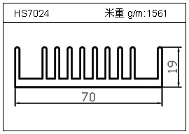 路灯铝型材HS7024