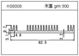 路灯铝型材HS8008