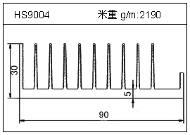 路灯铝型材HS9004