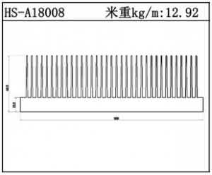 型材散热器HS-A18008