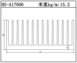 型材散热器HS-A17006