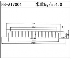 型材散热器HS-A17004