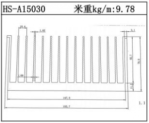 型材散热器HS-A15030