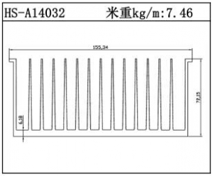 型材散热器HS-A14032