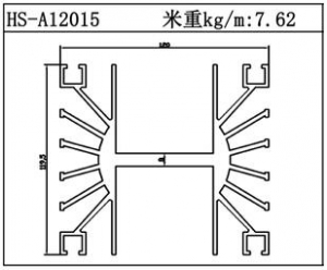 路灯散热器HS-A12015