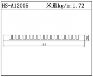 路灯散热器HS-A12005