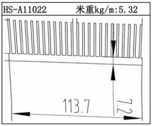 路灯散热器HS-A11022