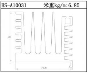 散热器铝型材HS-A10031