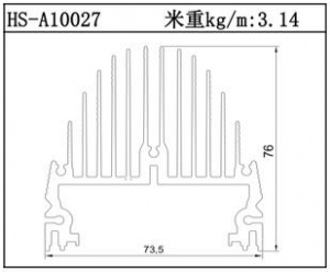 型材散热器HS-A10027